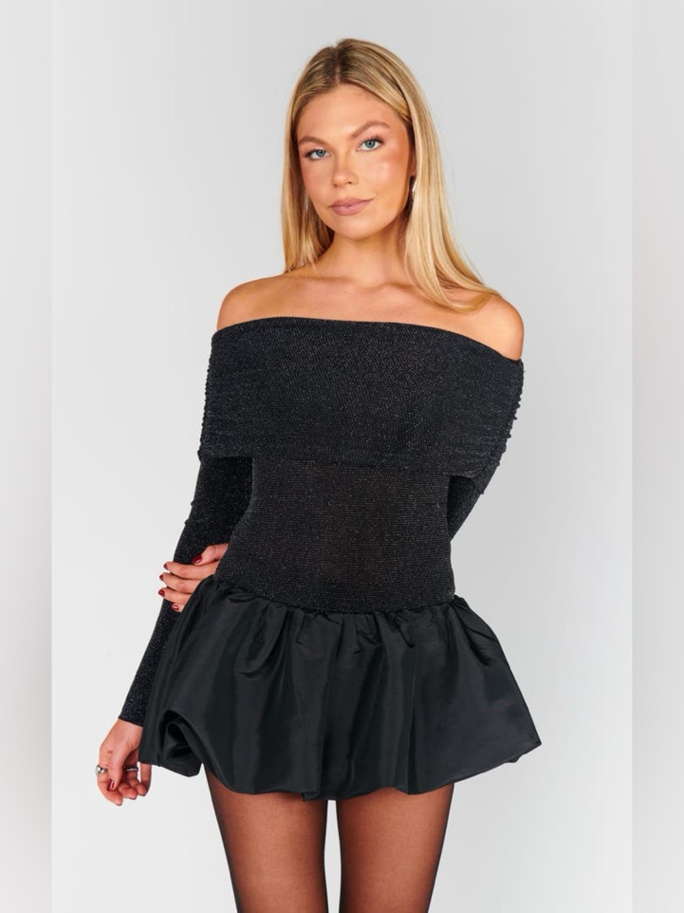 Show me your mumu Charlize Mini Dress Size Small NEW Balloon Trendy Y2K offshoul